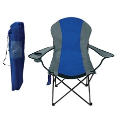 Kamp Sandalyesi Büyük Boy Katlanabilir Mavi